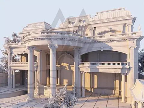 تشطيب اعمال الواجهات الخارجية